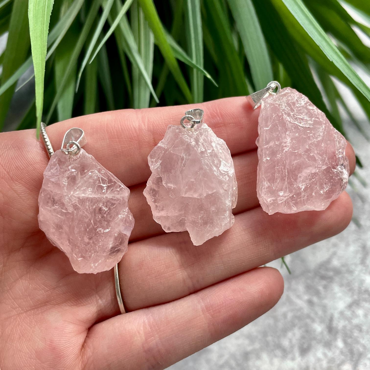 Rough Mini Pendant - Rose Quartz Rough Mini Pendant - Rose Quartz